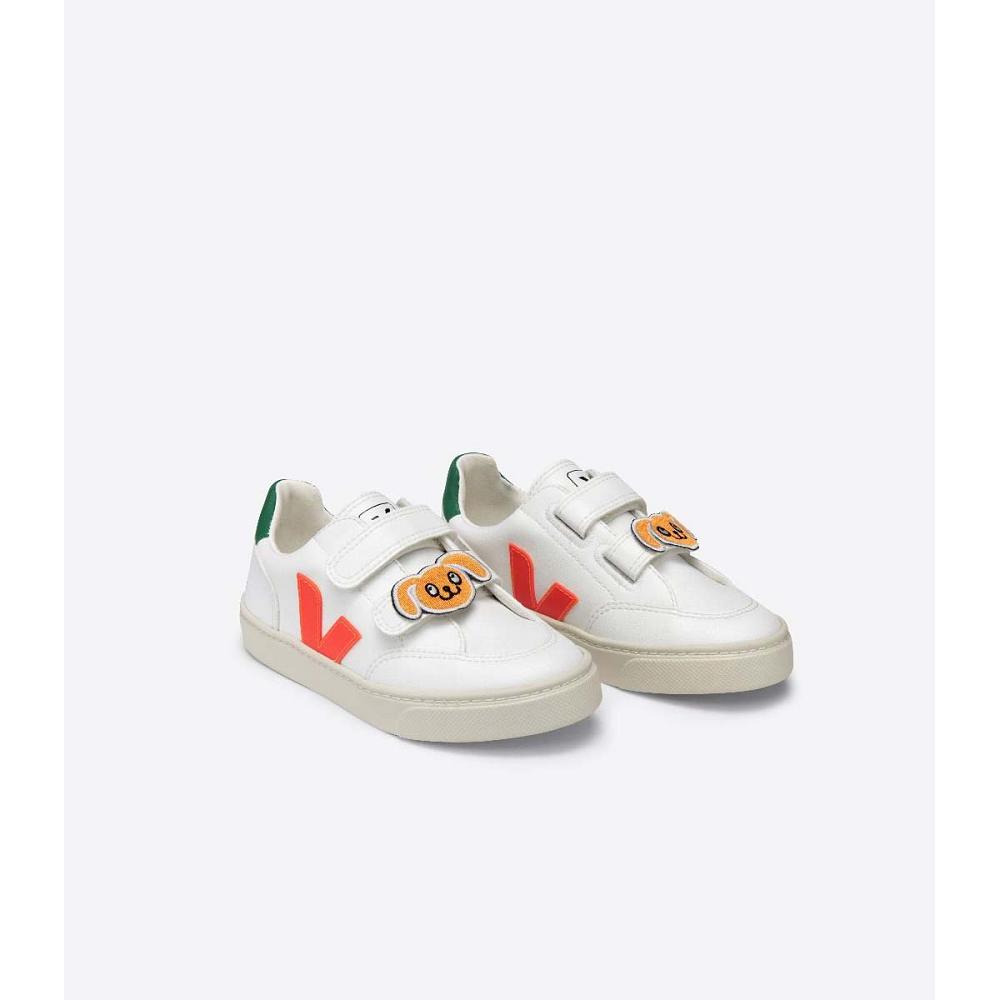 Veja V-12 CWL MINI-RODINI RABBIT Schoenen Kinderen Wit | BE 807SGL